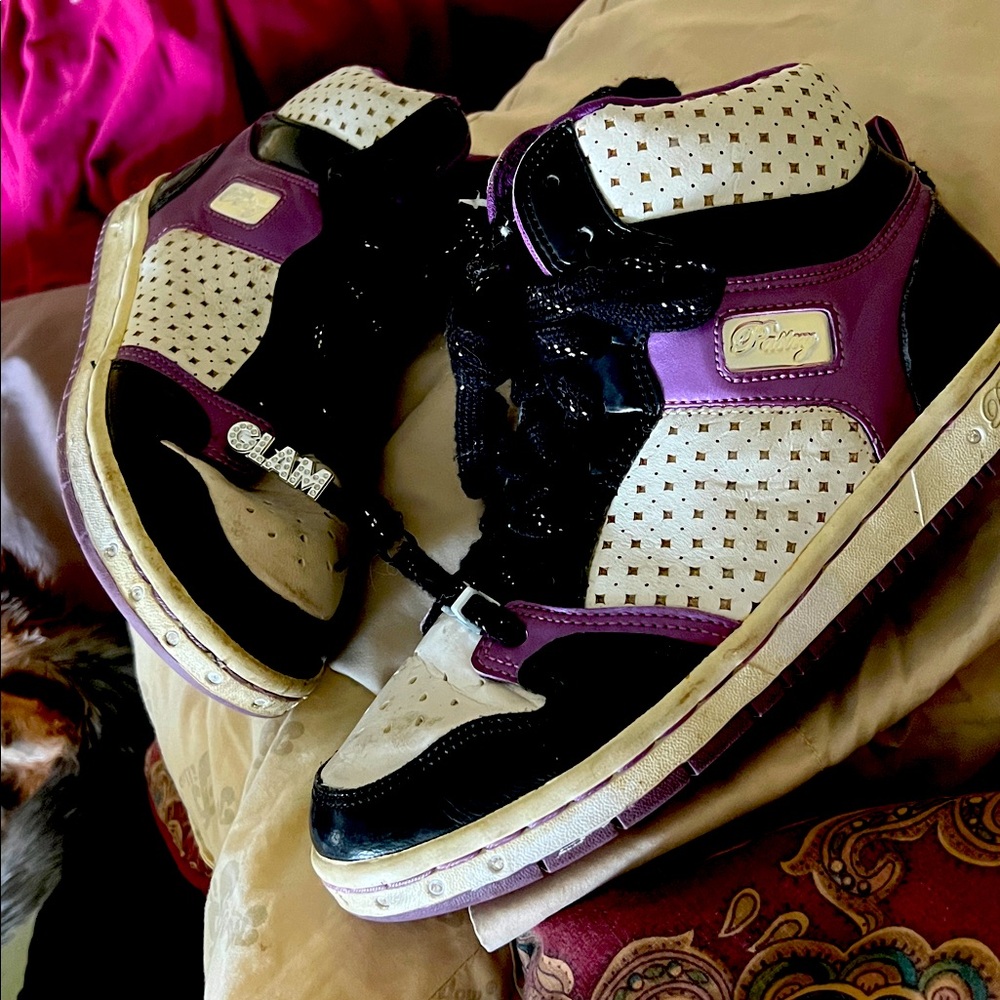 Plum Glam Pie Hitops by Pastry big girl size 6